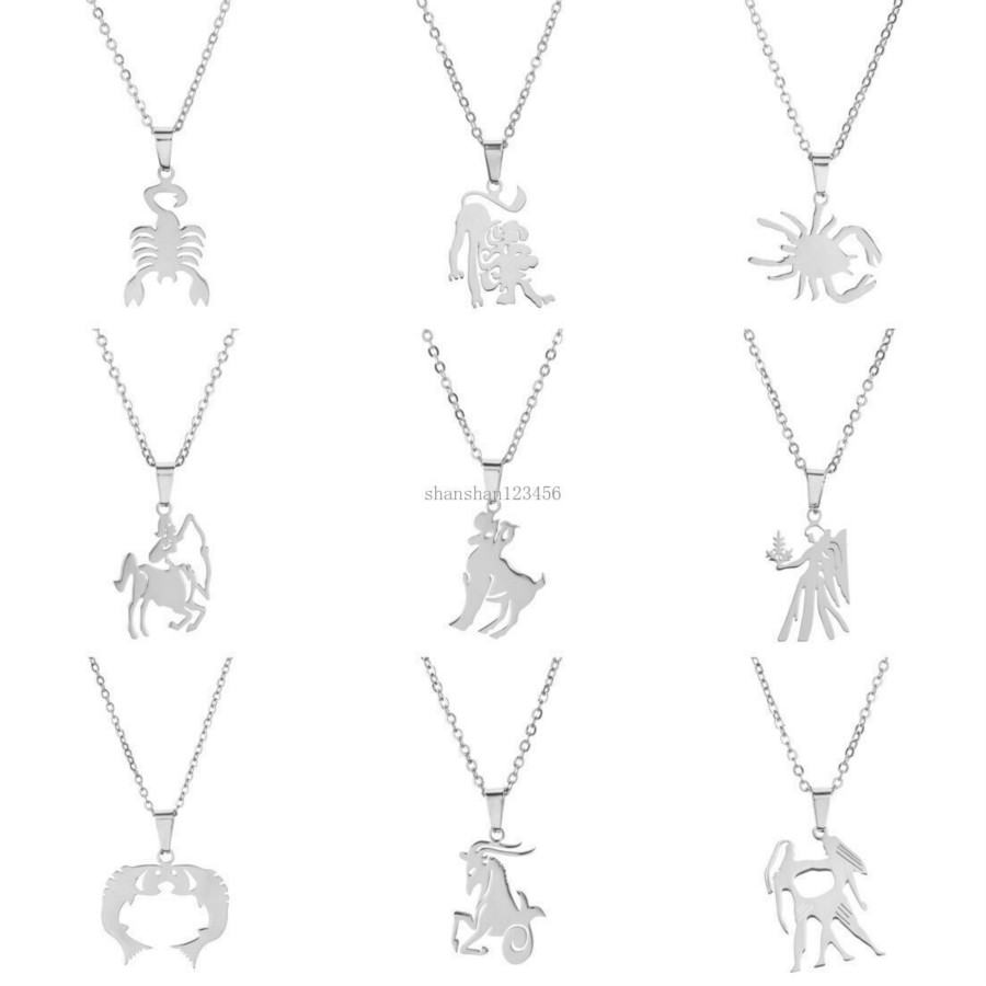 Stainless steel sign animal pendant necklaces 12 Zodiac animals Necklace for women fashion jewelry will and sandy gift
Stainless steel sign animal pendant necklaces 12 Zodiac animals Necklace for women fashion jewelry will and sandy gift