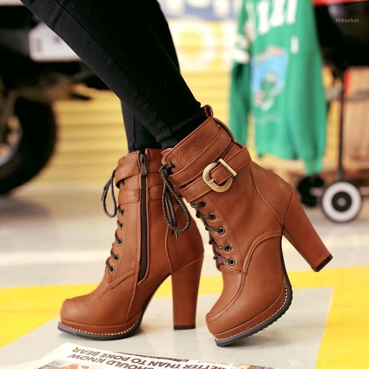 PXELENA Vintage Women Motorcycle Ankle Boots Square High Heels Lace Up Knight Riding Boots Ladies Shoes 2020 Winter 34-431, Wine red
PXELENA Vintage Women Motorcycle Ankle Boots Square High Heels Lace Up Knight Riding Boots Ladies Shoes 2020 Winter 34-431, Wine red