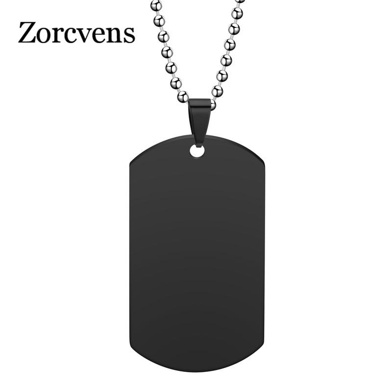 ZORCVENS 2020 New Stainless Steel Men Necklace Stainless Steel Pendant Dog Tags Army Nameplate Men Necklace
ZORCVENS 2020 New Stainless Steel Men Necklace Stainless Steel Pendant Dog Tags Army Nameplate Men Necklace