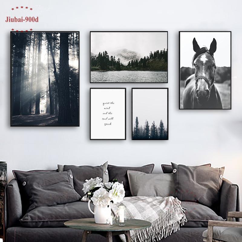 900D Nordic Forest Posters And Prints Wall Pictures For Living Room Horse Mountain Canvas Painting Wall Art Decoration SAN661
900D Nordic Forest Posters And Prints Wall Pictures For Living Room Horse Mountain Canvas Painting Wall Art Decoration SAN661