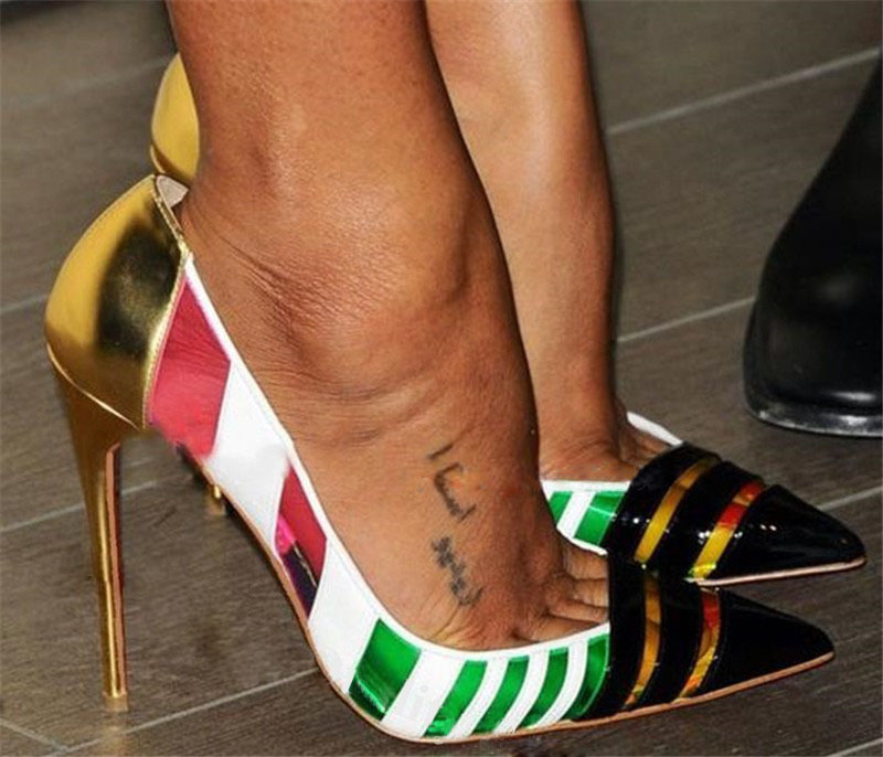 Multi-color Ladies Transparent for Prom Sexy Gold Stilettos High Heels Bombs Pointed to Model Shoes Ct3m, 10cm
Multi-color Ladies Transparent for Prom Sexy Gold Stilettos High Heels Bombs Pointed to Model Shoes Ct3m, 10cm