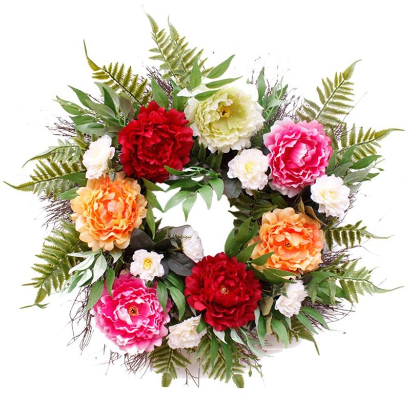Artificial Peony Flower Wreath - Door Wreath with Green Leaves Spring for Front Door, Wedding, Wall, Home Decor, As shown in color
Artificial Peony Flower Wreath - Door Wreath with Green Leaves Spring for Front Door, Wedding, Wall, Home Decor, As shown in color