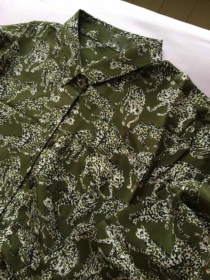 Women 100% Silk Long Sleeve Lapel Leopard Printed Blouse Shirt - Ladies Stylish Casual Fashion Top, Multi
Women 100% Silk Long Sleeve Lapel Leopard Printed Blouse Shirt - Ladies Stylish Casual Fashion Top, Multi