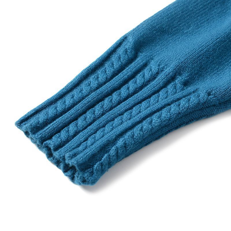 GIGOGOU Medium Long Women's Sweater Cable Twist O Neck Pullovers Top Soft Female Thick Warm Jumper Elegant Knitear Pull Femme 201017