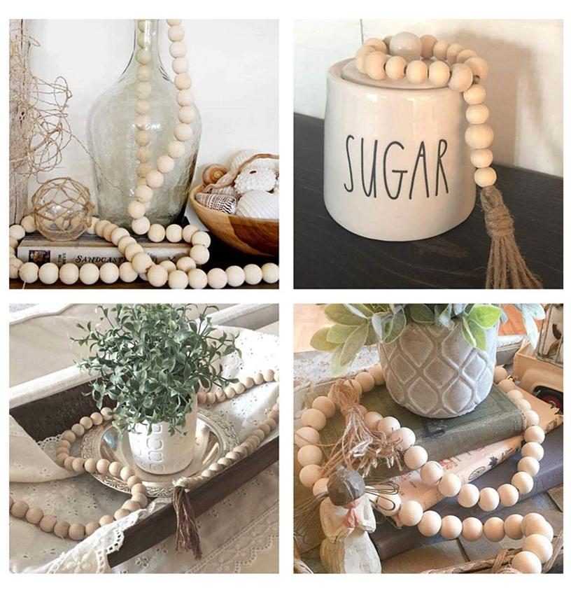 Wood Bead Garland Rustic Farmhouse Beads Prayer Beads Wall Hanging Decoration 14 mm 16 mm Tassel Bead Chain
Wood Bead Garland Rustic Farmhouse Beads Prayer Beads Wall Hanging Decoration 14 mm 16 mm Tassel Bead Chain