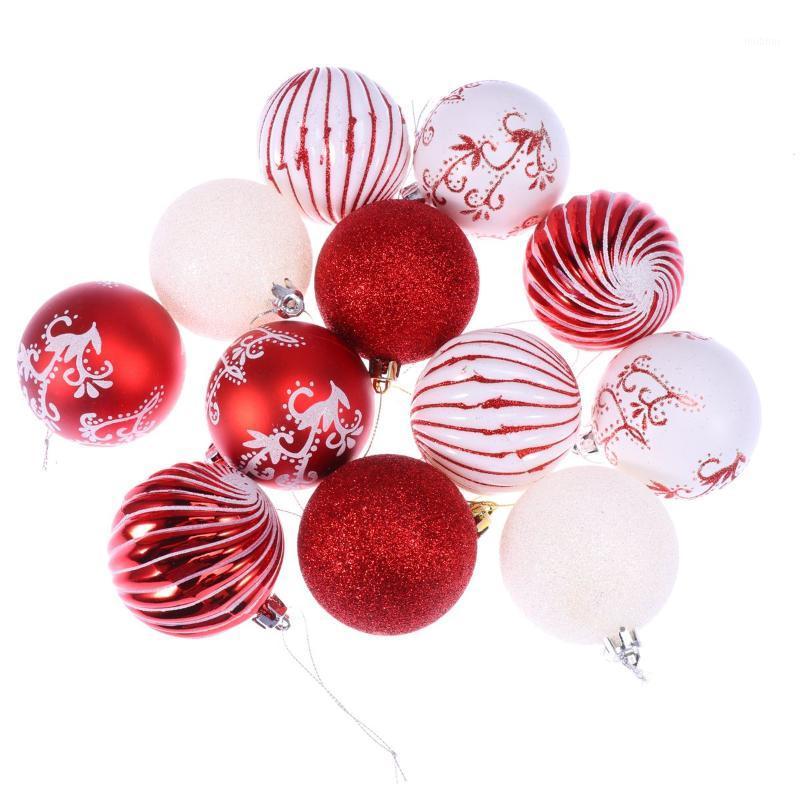 12PCS 7CM Christmas Plastic Ball Decoration Christmas Tree Hanging Colored Ornament for Home Party Wedding Red and White A301
12PCS 7CM Christmas Plastic Ball Decoration Christmas Tree Hanging Colored Ornament for Home Party Wedding Red and White A301