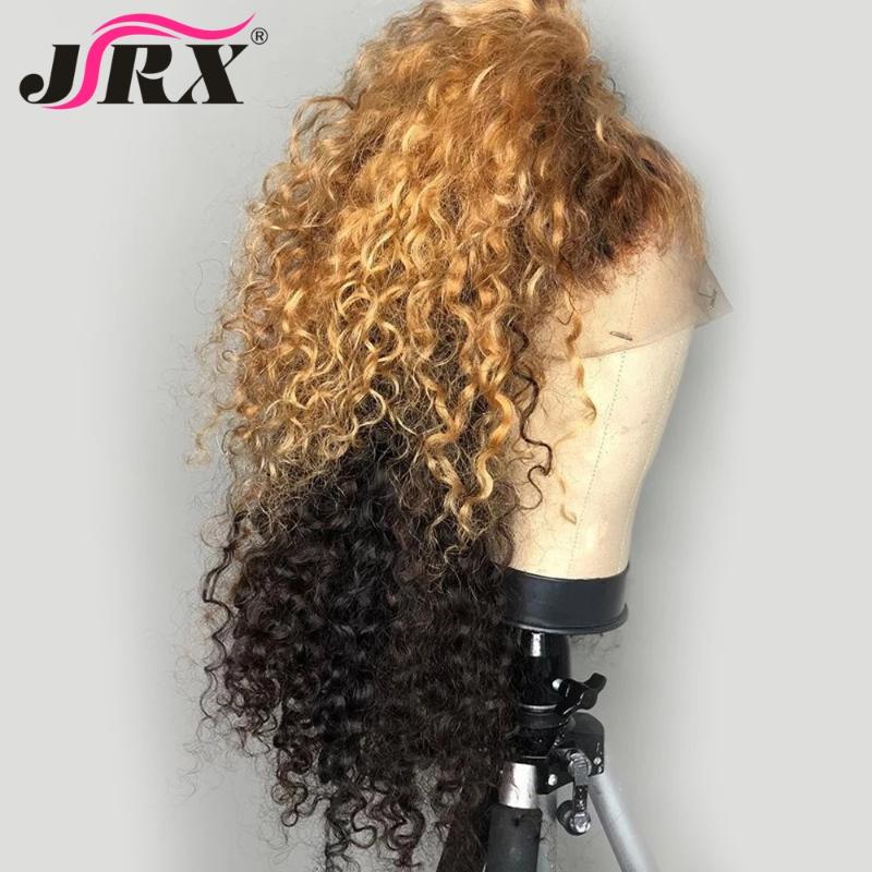 JRX Ombre Blonde Colored 13x6 T Part Lace Front Wig Human Hair Curly Wigs 180% Brazilian Remy Hair Pre Plucked For Black Women, As pic
JRX Ombre Blonde Colored 13x6 T Part Lace Front Wig Human Hair Curly Wigs 180% Brazilian Remy Hair Pre Plucked For Black Women, As pic
