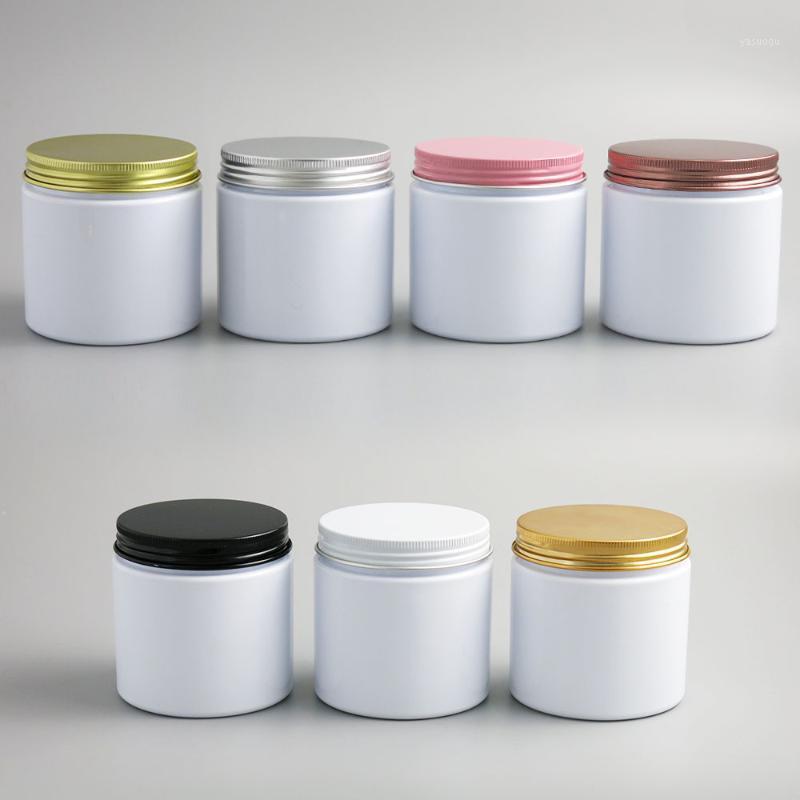 24 x 200g Empty White Cosmetic Cream Containers Cream Jars 200cc 200ml for Cosmetics Packaging Plastic Bottles With Metal Lids1 
24 x 200g Empty White Cosmetic Cream Containers Cream Jars 200cc 200ml for Cosmetics Packaging Plastic Bottles With Metal Lids1