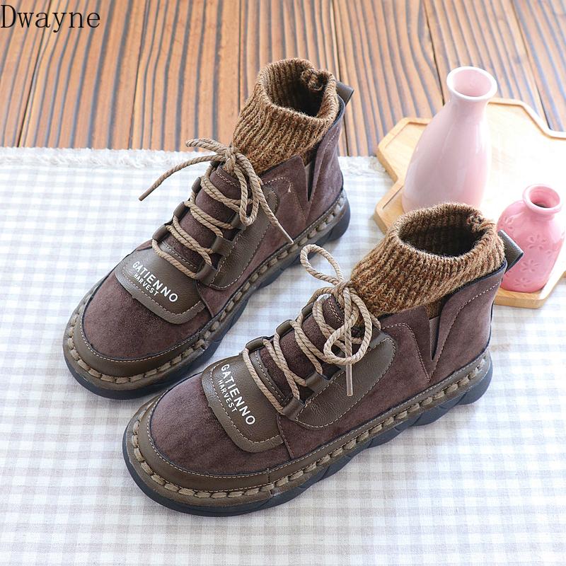 Autumn and winter literary simple short tube student boots round head tie casual wool boots non-slip and bare women, Beige
Autumn and winter literary simple short tube student boots round head tie casual wool boots non-slip and bare women, Beige
