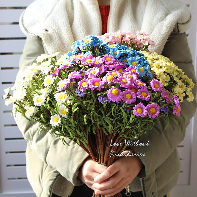 Artificial Flowers life gorgeous simulation flowers PE for Home Decorative daisy Party Home decor 3PCS/lots, Blue
Artificial Flowers life gorgeous simulation flowers PE for Home Decorative daisy Party Home decor 3PCS/lots, Blue