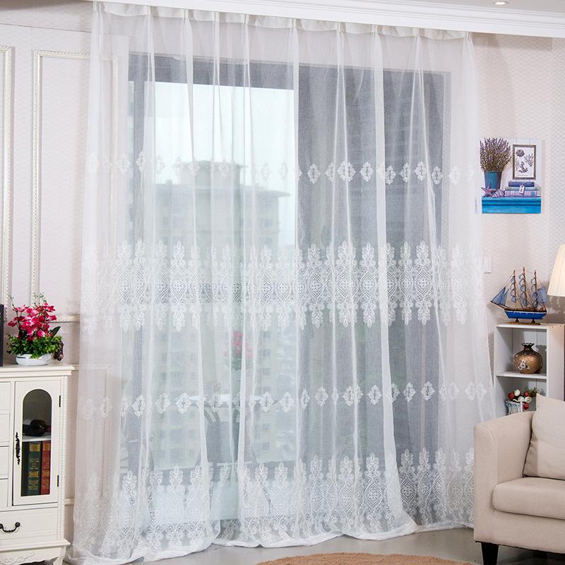 High quality European embroidered curtain white color curtain for living room bedroom window treatment
High quality European embroidered curtain white color curtain for living room bedroom window treatment