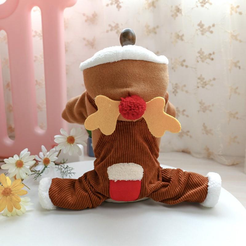 Pet Christmas Plus Velvet Thick Warm Elk Cosplay Jumpsuit Small And Medium Cats/Dogs Winter Costume Christmas Outfits
Pet Christmas Plus Velvet Thick Warm Elk Cosplay Jumpsuit Small And Medium Cats/Dogs Winter Costume Christmas Outfits