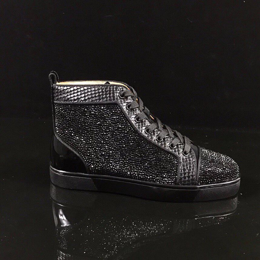 Handmade Red Bottom shoes for men's Wedding crystal Leather Casual sneaker rhinestone strass Studded Spikes Rhinestones Sneakers runner shoe, Black
Handmade Red Bottom shoes for men's Wedding crystal Leather Casual sneaker rhinestone strass Studded Spikes Rhinestones Sneakers runner shoe, Black