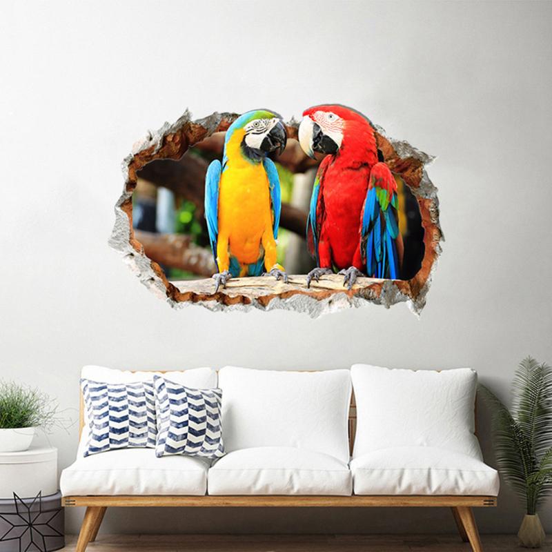 Creative 3D Parrot Couple Wall Sticker Cabinet Entrance Shop Glass Window Decorative Stickers
Creative 3D Parrot Couple Wall Sticker Cabinet Entrance Shop Glass Window Decorative Stickers