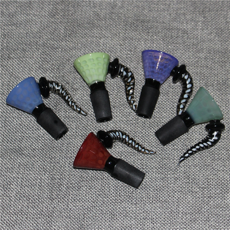 Hookah Heady Glass Tobacco Bowl Smoking Accessories 10mm 14mm 18mm Male Joint Dry herb Bowls with Handle for Water Pipe Ash Catcher
Hookah Heady Glass Tobacco Bowl Smoking Accessories 10mm 14mm 18mm Male Joint Dry herb Bowls with Handle for Water Pipe Ash Catcher