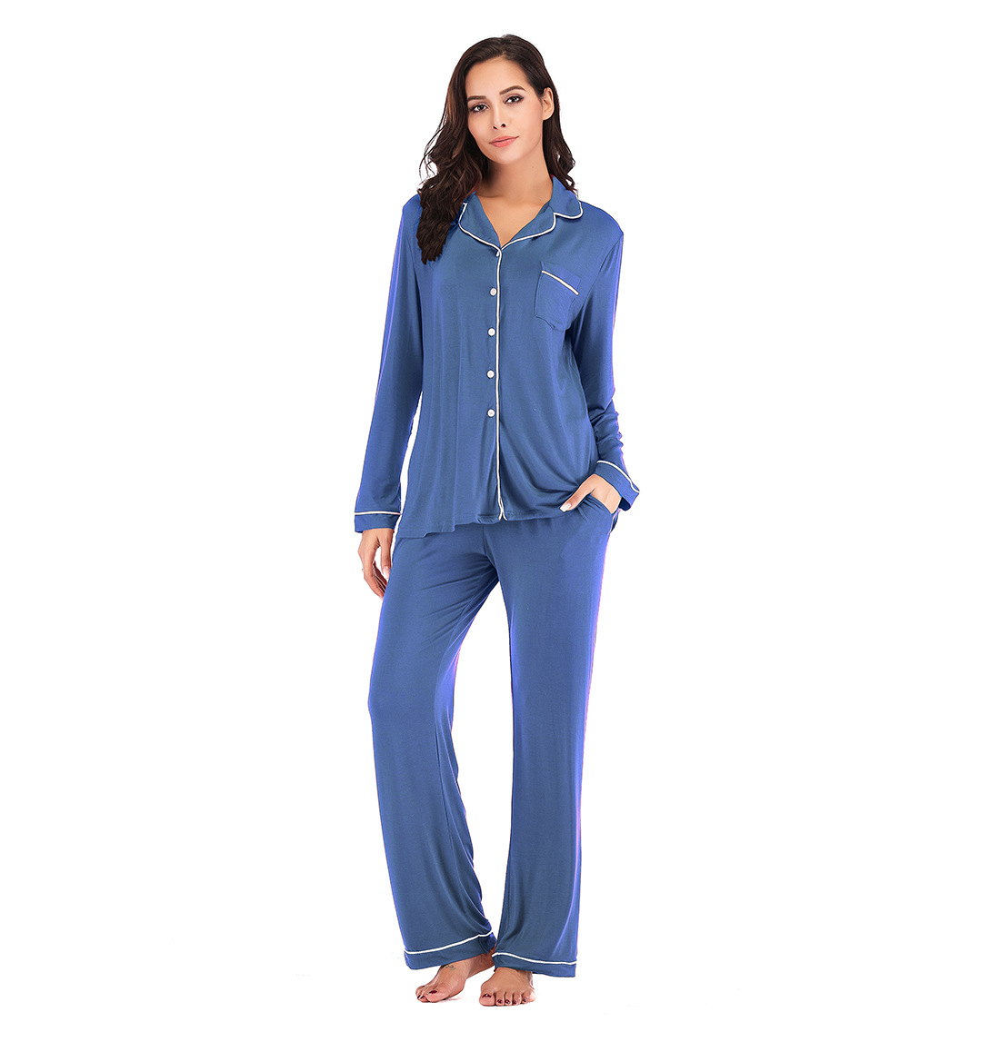 Women Winter Autumn Sleepwear Fashion Home Service Womens Pajamas Sets Casual Comfortable Sleep Suits Hot Sale, Purple
Women Winter Autumn Sleepwear Fashion Home Service Womens Pajamas Sets Casual Comfortable Sleep Suits Hot Sale, Purple