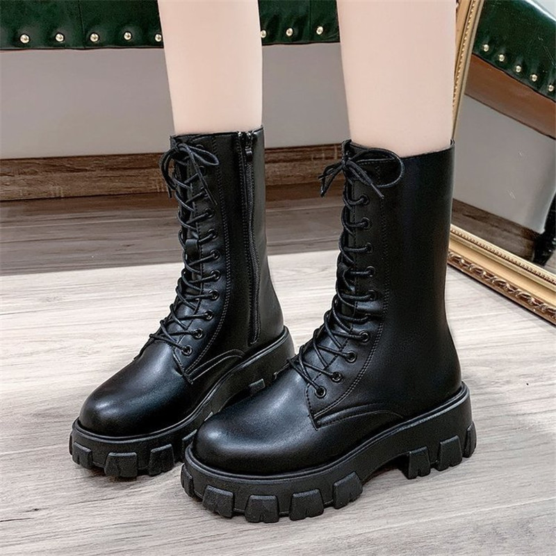 2021 New Autumn Winter Women High-quality Leather Fashion Side Zipper to Comfortable Slip-resistant Women's Boots LH4U, Black
2021 New Autumn Winter Women High-quality Leather Fashion Side Zipper to Comfortable Slip-resistant Women's Boots LH4U, Black