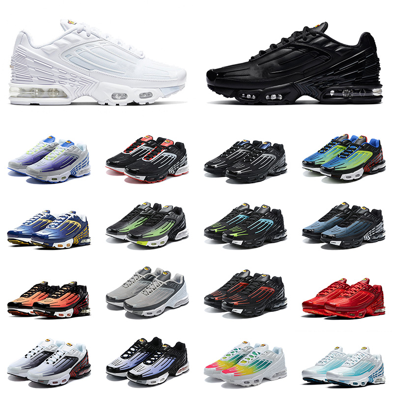 Wholesale 2021 New Arrival Running Shoes Tuned Tn Plus 3 III Triple Black All White Crimson Red Rainbow Men Women Trainers Sport Sneakers, White;red
Wholesale 2021 New Arrival Running Shoes Tuned Tn Plus 3 III Triple Black All White Crimson Red Rainbow Men Women Trainers Sport Sneakers, White;red