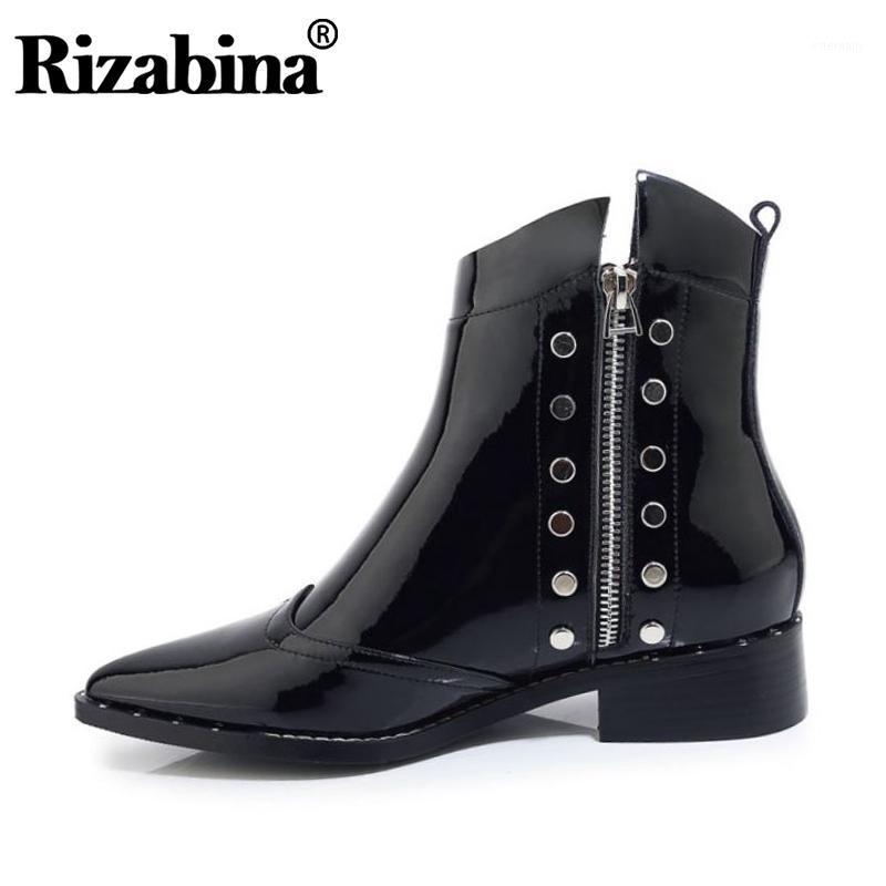 RizaBina Women Sexy Pointed Toe Real Leather Motorcycle Boots Fashion Zipper Flats Boots Daily Club Botas Footwear Size 34-421, Black
RizaBina Women Sexy Pointed Toe Real Leather Motorcycle Boots Fashion Zipper Flats Boots Daily Club Botas Footwear Size 34-421, Black