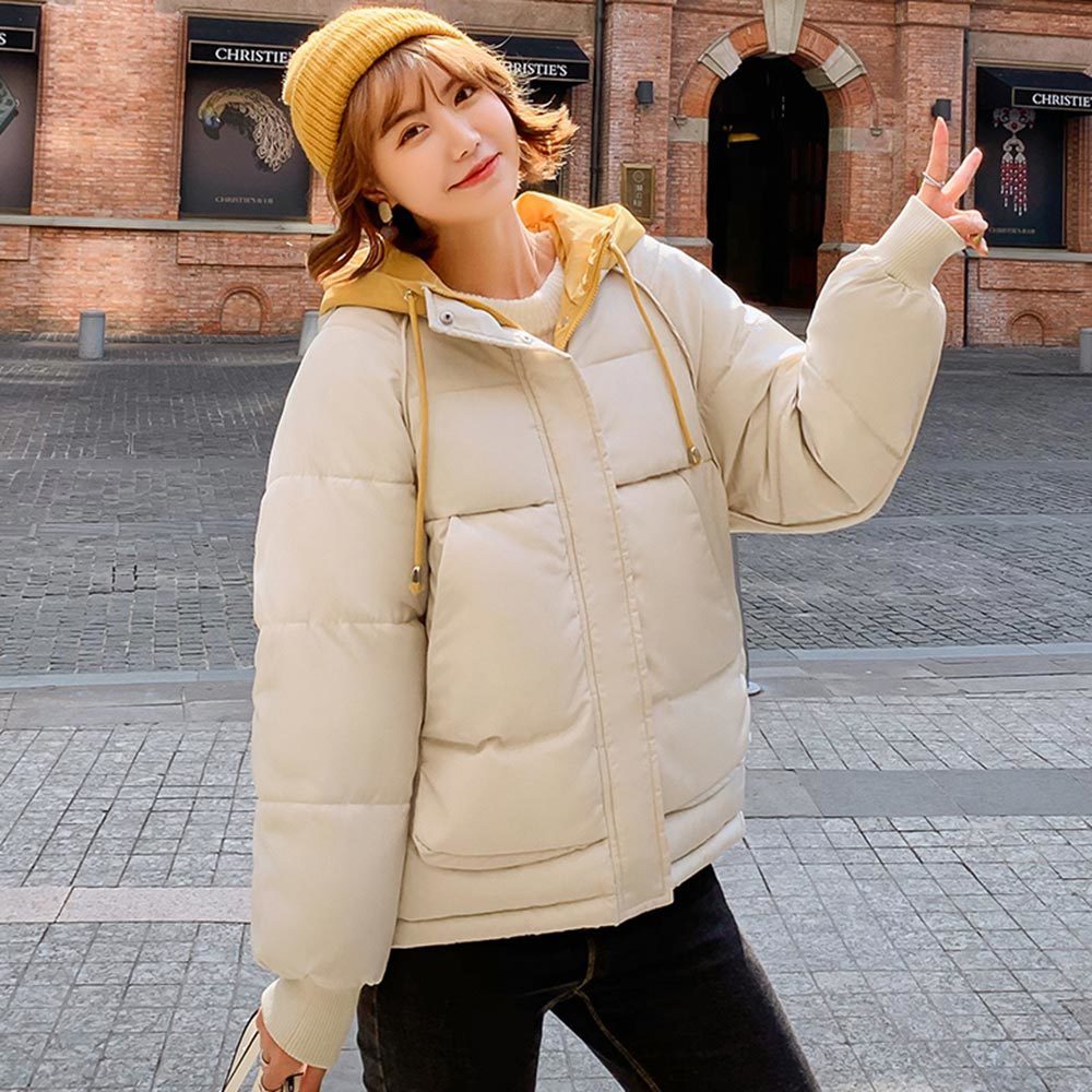 New Hooded Collar Female Winter Coat Women Outwear Autumn Winter Jacket women Cotton Padded Chaqueta Mujer Invierno coat 201019