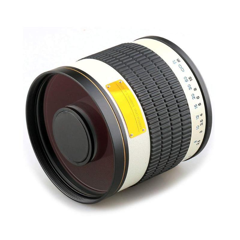 500mm F/6.3 Telephoto Mirror Lens + T2 Mount Adapter Ring for Canon Nikon Pentax Sony Olympus Fuji GH5 X-T30 A7RIII DSLR Camera
500mm F/6.3 Telephoto Mirror Lens + T2 Mount Adapter Ring for Canon Nikon Pentax Sony Olympus Fuji GH5 X-T30 A7RIII DSLR Camera
