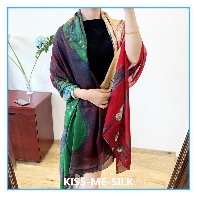 KMS Ukiyo-e oil painting pure silk long scarf shawl beach scarf shawl for Girl Lady Women 210*100CM/85G1
KMS Ukiyo-e oil painting pure silk long scarf shawl beach scarf shawl for Girl Lady Women 210*100CM/85G1