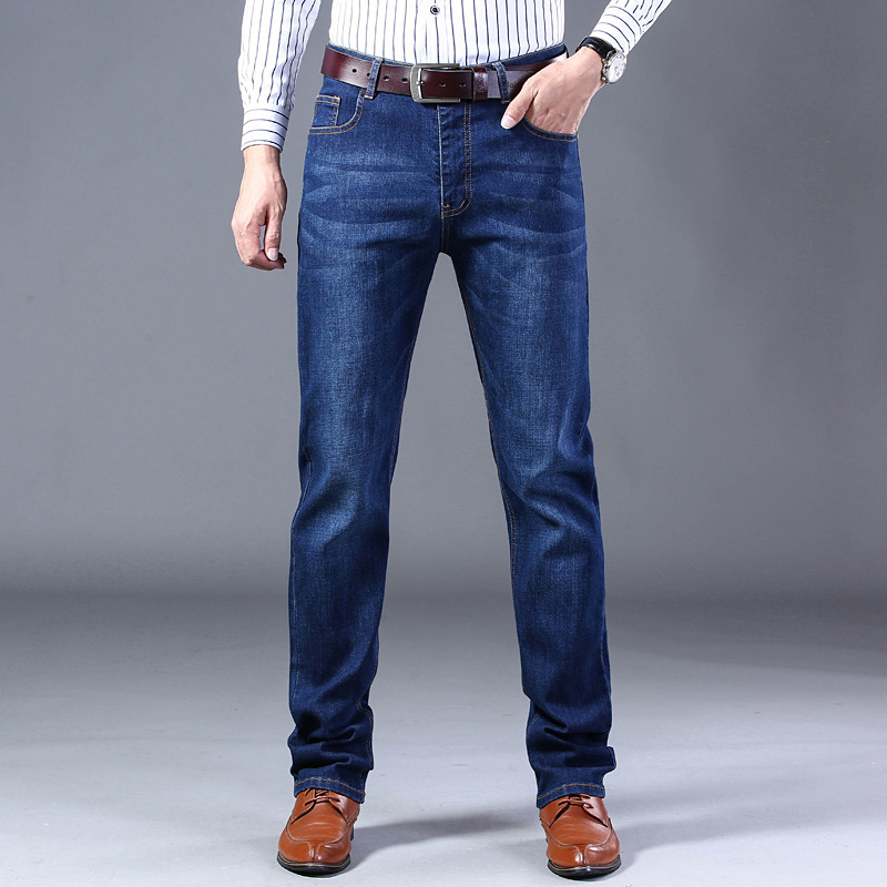 Classic new fall fashion business brem elegant simplicity cotton drawing denies men' blue black pants, 009-black blue
Classic new fall fashion business brem elegant simplicity cotton drawing denies men' blue black pants, 009-black blue