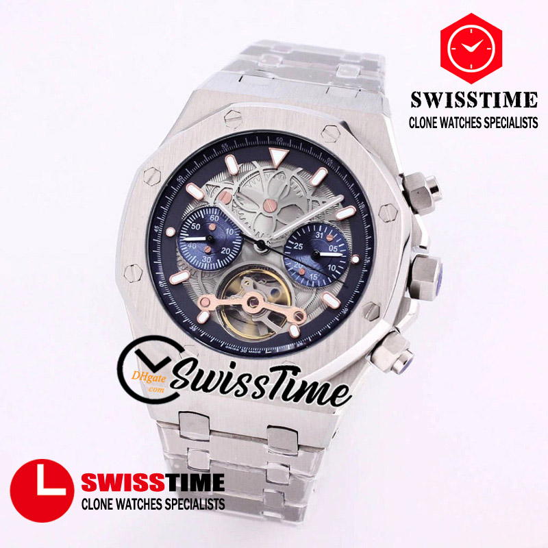 Sale New 26343 A2813 Automatic Mens Watch Skeleton Tourbillon Blue Dial Black Inner Stainless Steel Bracelet Luxury Watches SwissTime, Customer-defined waterproof service
Sale New 26343 A2813 Automatic Mens Watch Skeleton Tourbillon Blue Dial Black Inner Stainless Steel Bracelet Luxury Watches SwissTime, Customer-defined waterproof service