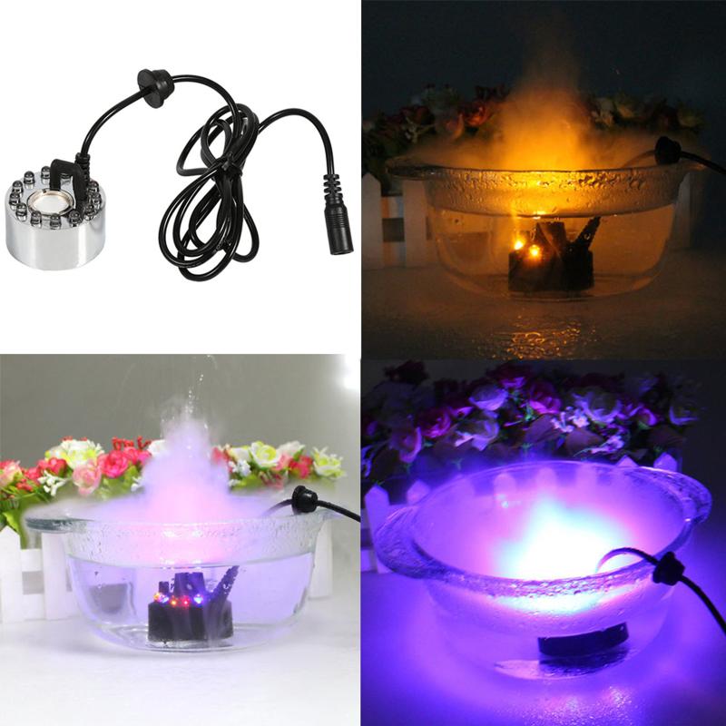Ultrasonic Mist Maker 12 LED 24V Color Change Aquarium Air Humidifier Water Fountain Indoor Pond Fog Machine With Adapter D35
Ultrasonic Mist Maker 12 LED 24V Color Change Aquarium Air Humidifier Water Fountain Indoor Pond Fog Machine With Adapter D35