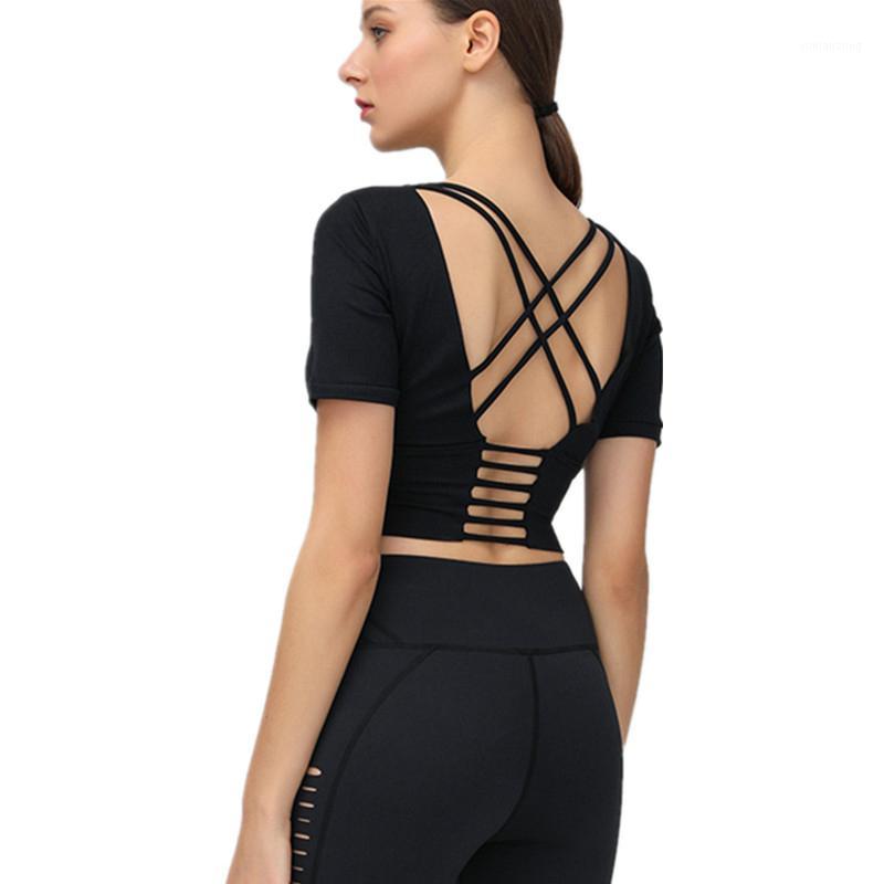 Sexy Back Cross Hollow Yoga Shirt Padded Bra Push Up Fitness Short Sleeve Sport Crop Top Gym Running Yoga Tops Womens Sportswear1, Black
Sexy Back Cross Hollow Yoga Shirt Padded Bra Push Up Fitness Short Sleeve Sport Crop Top Gym Running Yoga Tops Womens Sportswear1, Black