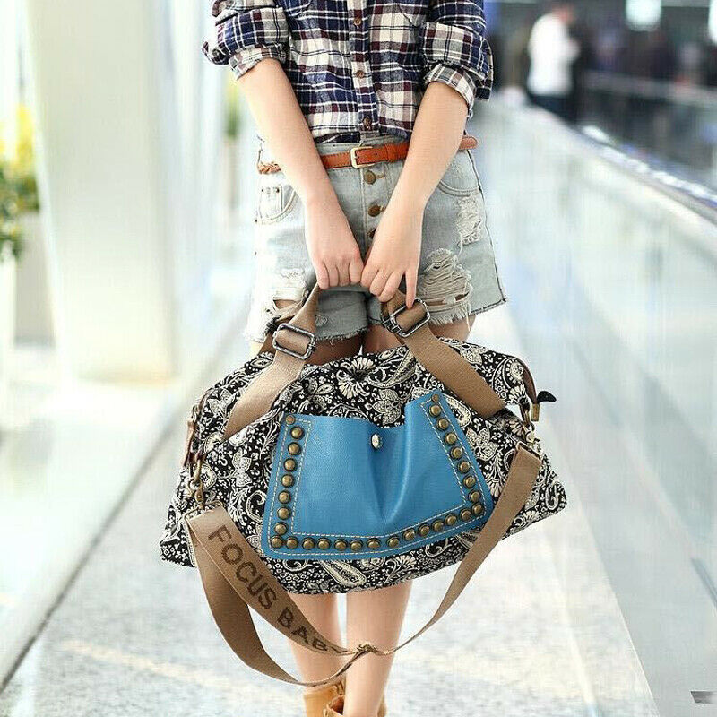 Women Vintage Handbag Shoulder Bags Tote Bohemia Boho Crossbody Purse Satchel Fashion Casual High Capacity Travel Lady Handbags, Multi
Women Vintage Handbag Shoulder Bags Tote Bohemia Boho Crossbody Purse Satchel Fashion Casual High Capacity Travel Lady Handbags, Multi