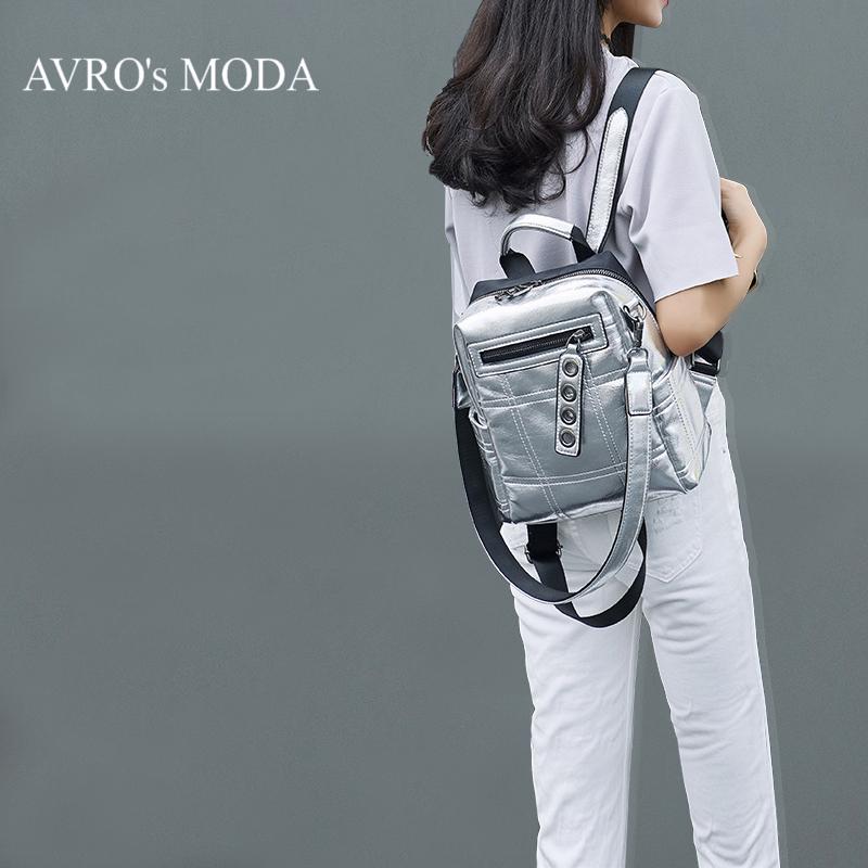 AVRO's MODA Fashion Casual Backpack Pu Leather Shoulder Bags For Women 2020 Ladies Backpacks Teenage Girls School Travel Bag, Silver
AVRO's MODA Fashion Casual Backpack Pu Leather Shoulder Bags For Women 2020 Ladies Backpacks Teenage Girls School Travel Bag, Silver