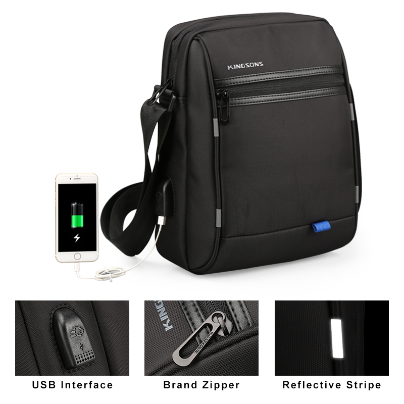 Kingsons Men's Messenger Bags Waterproof Men's School Business Carrying Handle Bag 9.7 inches Fashion Shoulder Crossbody Bags, Black
Kingsons Men's Messenger Bags Waterproof Men's School Business Carrying Handle Bag 9.7 inches Fashion Shoulder Crossbody Bags, Black