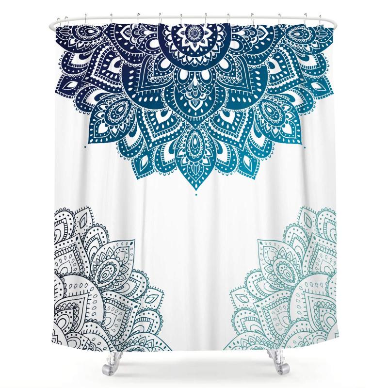 Henna Mandala Shower Curtain South Asian Blue White Flower Bathroom Decor Fabric for Bathtub 72x72 Inch 12 Pack Plastic Shower
Henna Mandala Shower Curtain South Asian Blue White Flower Bathroom Decor Fabric for Bathtub 72x72 Inch 12 Pack Plastic Shower