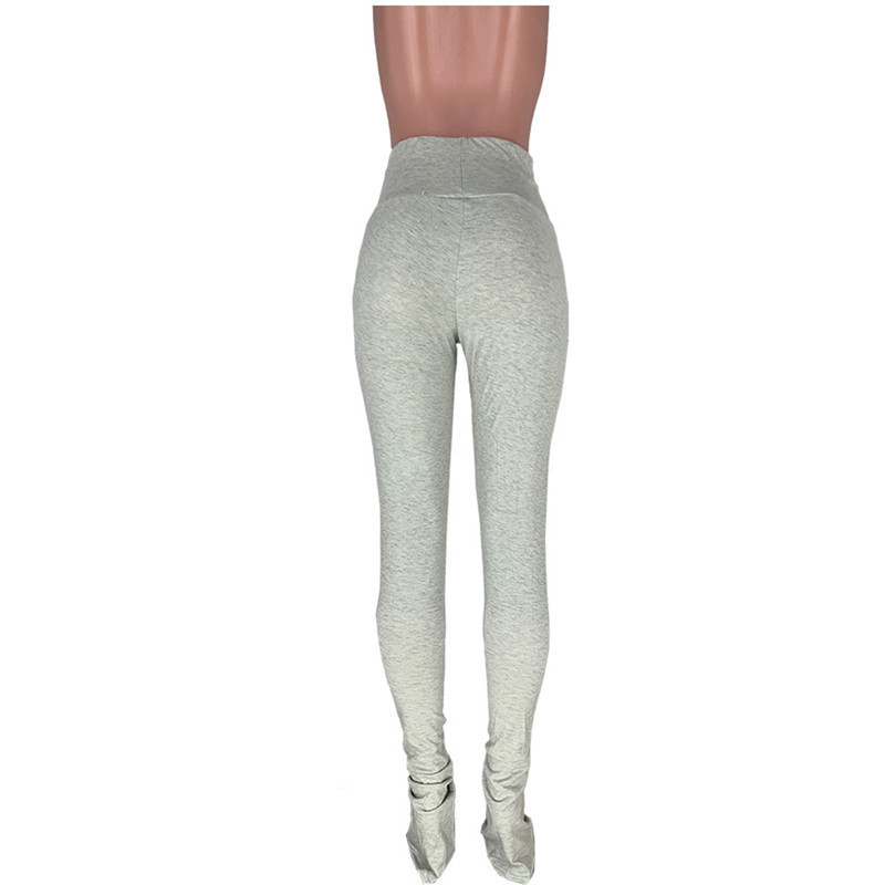 Tsuretobe Sweatpants Women Clothes Streetwear Joggers Stacked Leggings High Waist Flare Pants Sexy Pink Trousers Female 201111