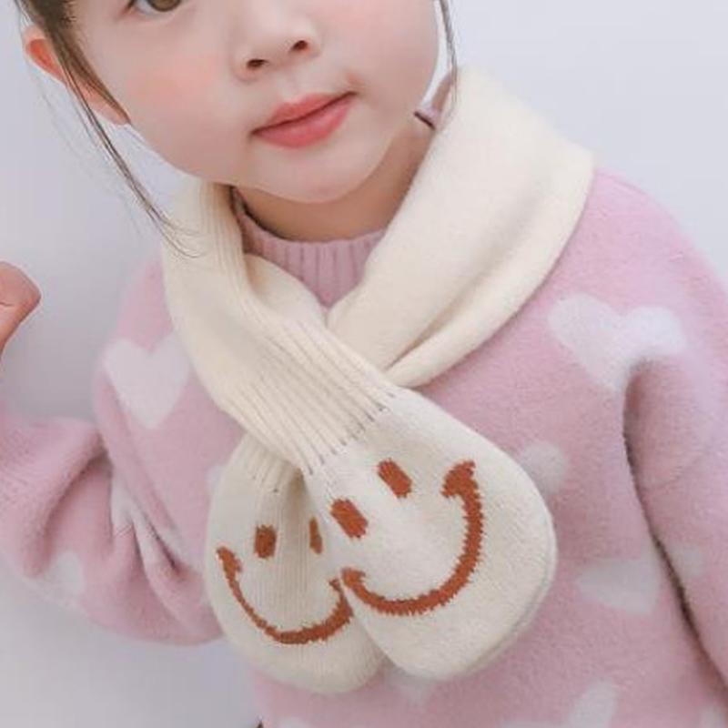 Korean Style Cute Smiling Children's Wool Knitted Scarf Autumn Winter New All-match Solid Color Baby Cross Soft Warm Bib D57
Korean Style Cute Smiling Children's Wool Knitted Scarf Autumn Winter New All-match Solid Color Baby Cross Soft Warm Bib D57