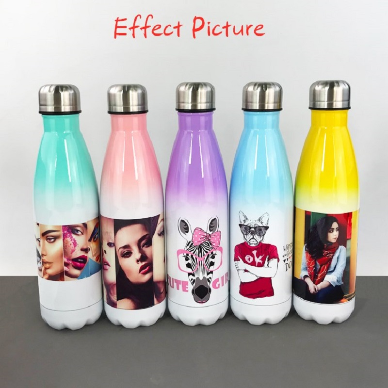 DIY Sublimation 17oz Cola Bottle with Gradient Color 500ml Stainless Steel Cola Shaped Water Bottles Double Walled Insulated Flasks BY SEA LLD167, Multiple colors
DIY Sublimation 17oz Cola Bottle with Gradient Color 500ml Stainless Steel Cola Shaped Water Bottles Double Walled Insulated Flasks BY SEA LLD167, Multiple colors