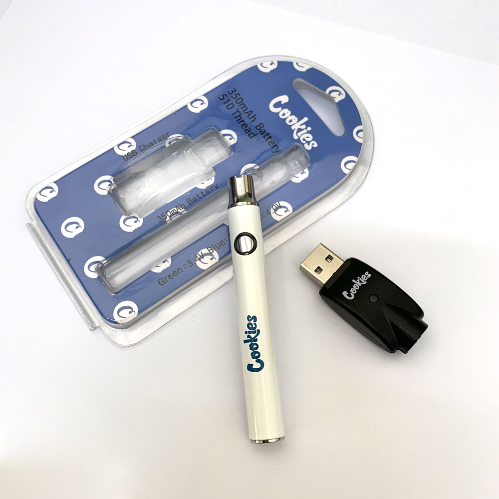 COOKIES SLIM vape PEN BATTERY 350mAh Adjustable Voltage wax dab pens vaporizers Thick oil cartridges Ego 510 Thread
COOKIES SLIM vape PEN BATTERY 350mAh Adjustable Voltage wax dab pens vaporizers Thick oil cartridges Ego 510 Thread