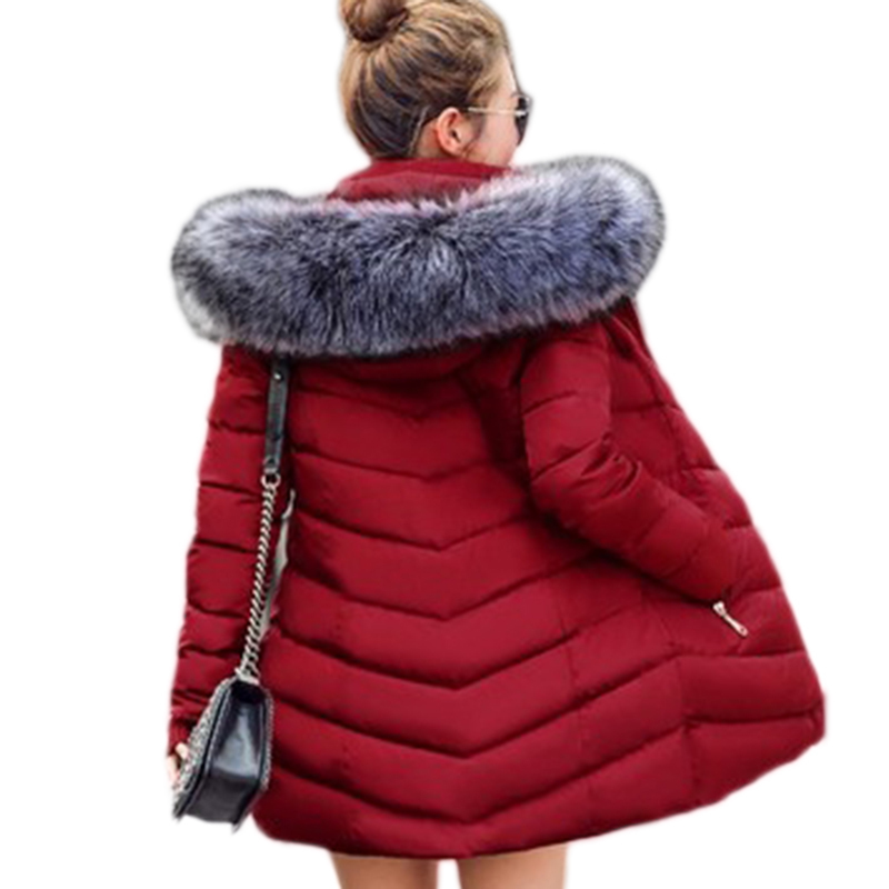 Zogaa 2020 fur collar of artificial raccoon jacket warm winter parkas outwear ladies long coats LW4A, Red
Zogaa 2020 fur collar of artificial raccoon jacket warm winter parkas outwear ladies long coats LW4A, Red