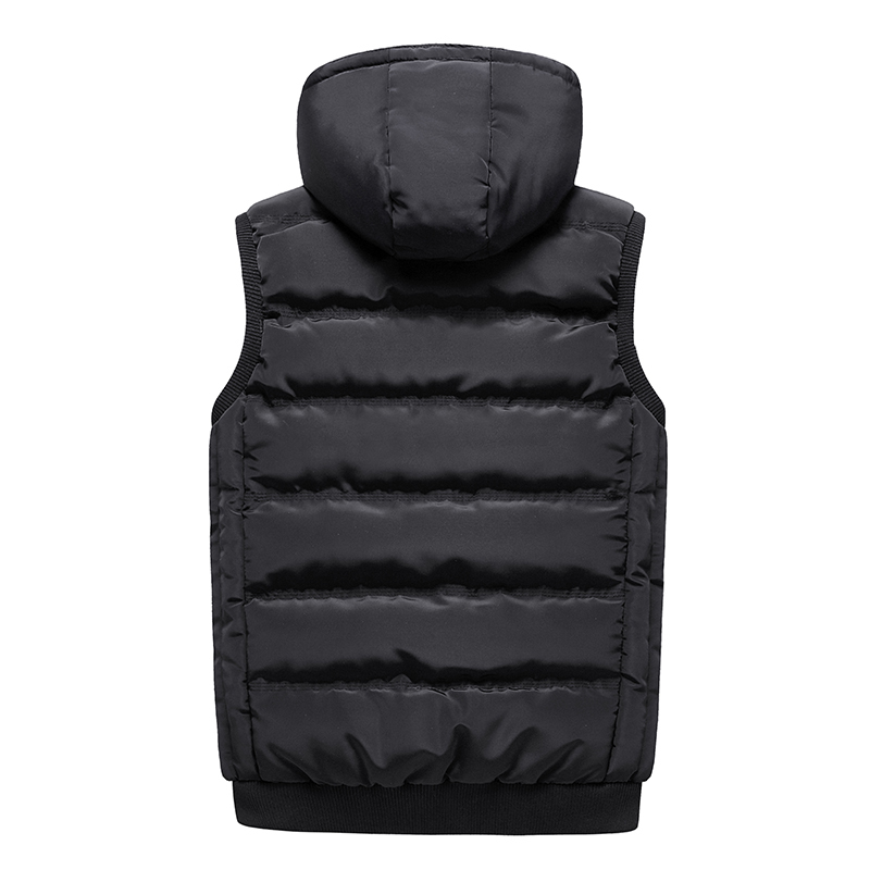 Sleeveless Vest Men Autumn Winter Fashion Casual Coats Male Cotton-Padded Men's Vest Male Jacket Thicken Waistcoat Windproof 201127
