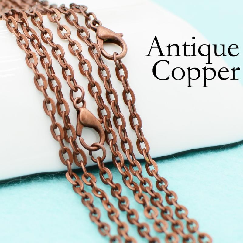 Chains 50 Pcs- 18/24/30 Inch Antique Copper Chain Necklace, Cable Chain, Rolo Anti Necklace1
Chains 50 Pcs- 18/24/30 Inch Antique Copper Chain Necklace, Cable Chain, Rolo Anti Necklace1