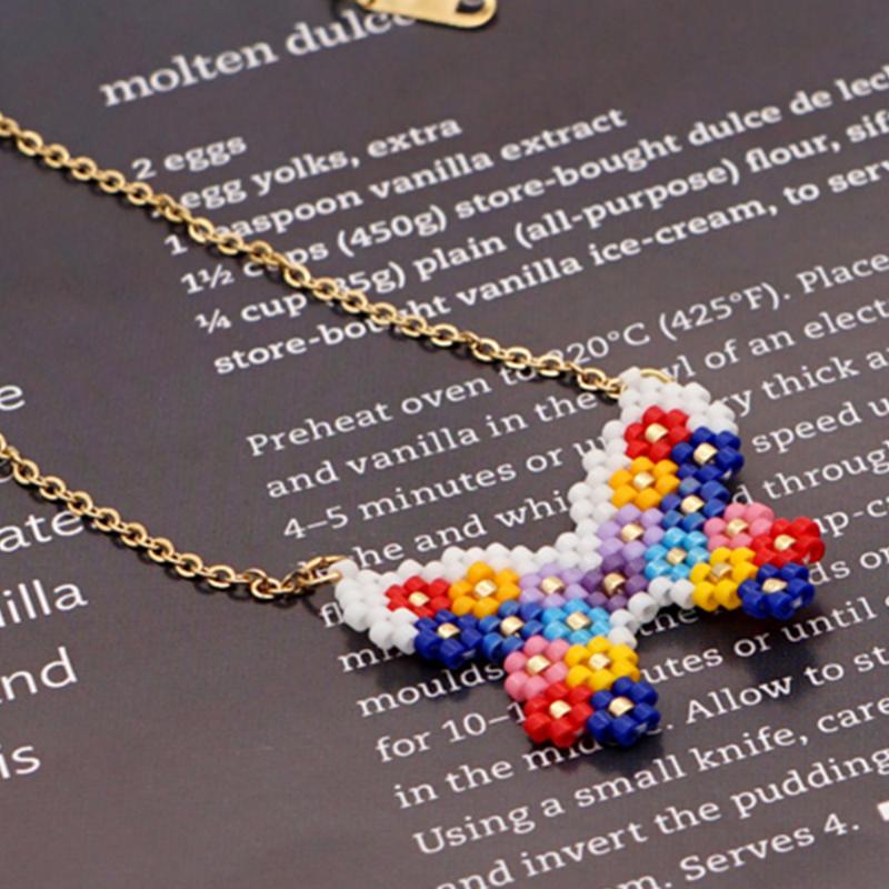 Butterfly Jewelry Necklace For Girl Miyuki Pendant Necklaces Women Stainless Steel Chain Seed Bead Woven Wholesale 2021
Butterfly Jewelry Necklace For Girl Miyuki Pendant Necklaces Women Stainless Steel Chain Seed Bead Woven Wholesale 2021