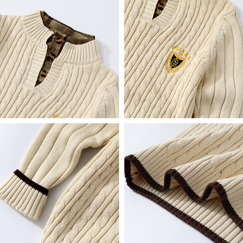 Teenager Sweater Knitwear Clothes Winter Teen Boys Long Sleeve Cardigan Knitted Sweater Toddler White Child Tops 3-12 Years 201128