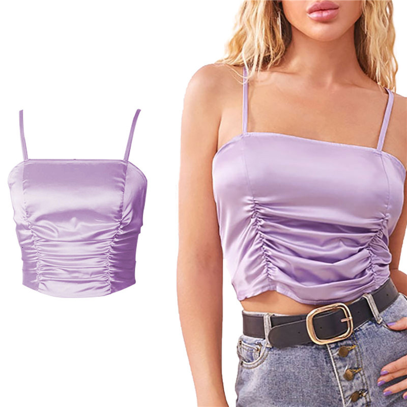 2021 New Fashion Women Sexy Crop Tops Solid Summer Camis Women Casual Tank Tops Vest Sleeveless Crop Tops Pleated Camis Sling B4YF, Beige
2021 New Fashion Women Sexy Crop Tops Solid Summer Camis Women Casual Tank Tops Vest Sleeveless Crop Tops Pleated Camis Sling B4YF, Beige