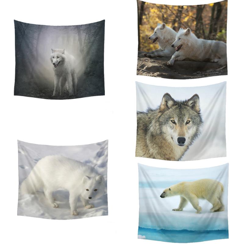 Animal Wolf Bear Print Tapestry Art Wall Hanging Blanket Bedspread Background Cloth Carpet Living Room Decoration
Animal Wolf Bear Print Tapestry Art Wall Hanging Blanket Bedspread Background Cloth Carpet Living Room Decoration