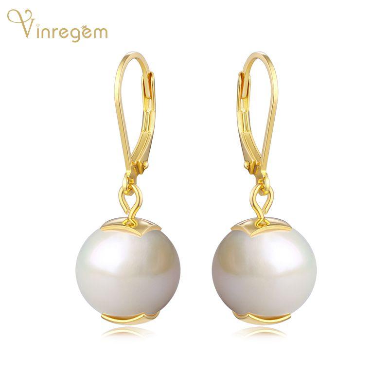 Dangle & Chandelier Vinregem 100% 925 Sterling Silver Pearl Wedding Engagement Vintage 18K Yellow Gold Drop Earrings Fine Jewelry Wholesale
Dangle & Chandelier Vinregem 100% 925 Sterling Silver Pearl Wedding Engagement Vintage 18K Yellow Gold Drop Earrings Fine Jewelry Wholesale