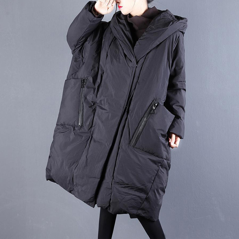 KJMYYX Oversize Winter Jacket Woman Parka Female Loose Plus Size Cotton Padded Snow Wear Korean Hooded Outerwear Long Coat 201029