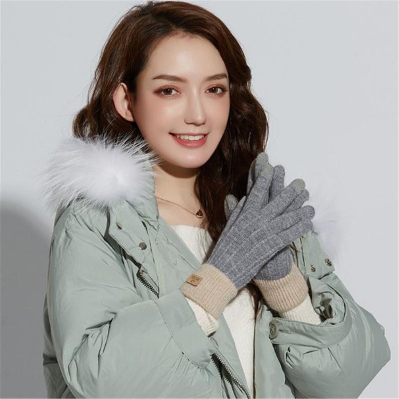 New Knitted Touchscreen Gloves Ms. Autumn And Winter Traveling Mobile Phone Plus Velvet Warm Imitation Alpaca Gloves New
New Knitted Touchscreen Gloves Ms. Autumn And Winter Traveling Mobile Phone Plus Velvet Warm Imitation Alpaca Gloves New