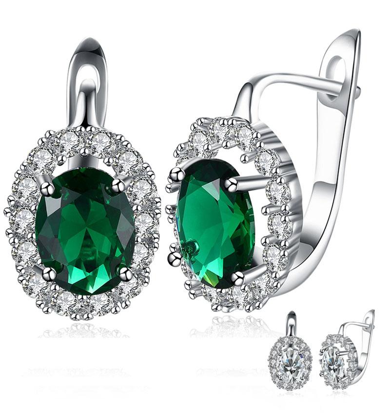 Vintage Style Luxury Big Green Stone Wedding Earrings For Women Trendy Lock Princess-cut Cubic Zirconia Crystal Stone
Vintage Style Luxury Big Green Stone Wedding Earrings For Women Trendy Lock Princess-cut Cubic Zirconia Crystal Stone