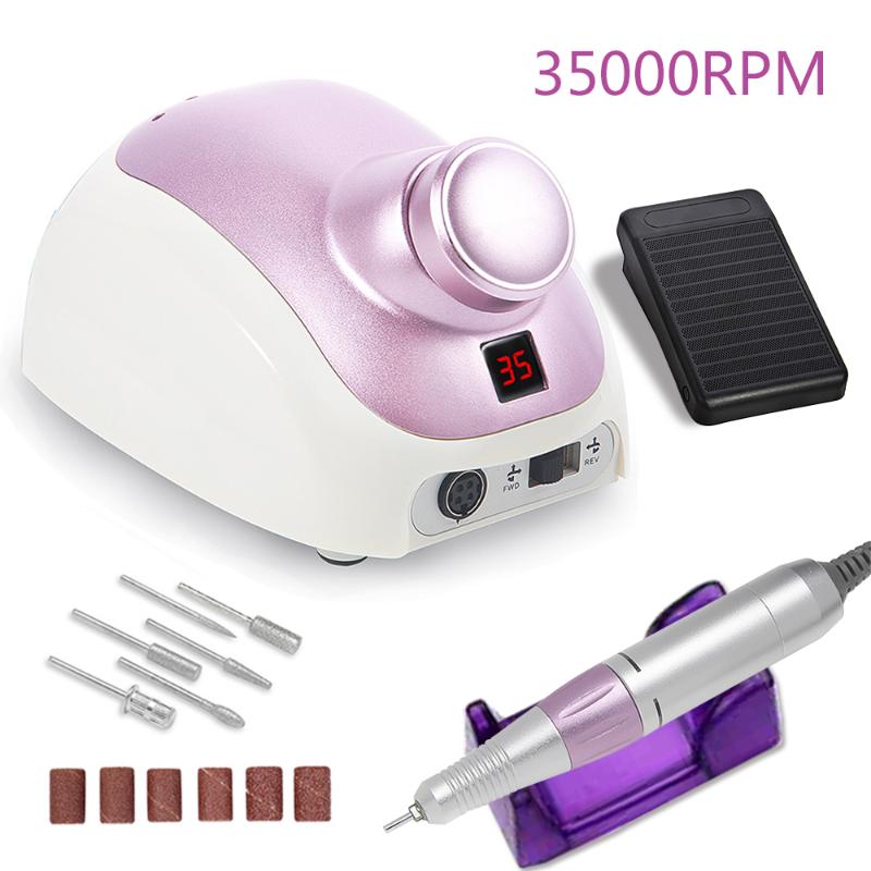 32W Electric Nail Drill Manicure Machine 35000Rpm Professional Nail File Manicure Knife with Speed Display Metal Handle Kit
32W Electric Nail Drill Manicure Machine 35000Rpm Professional Nail File Manicure Knife with Speed Display Metal Handle Kit